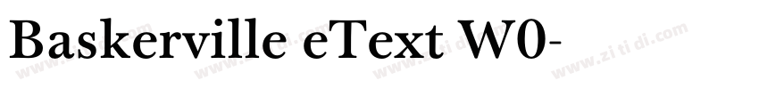 Baskerville eText W0字体转换